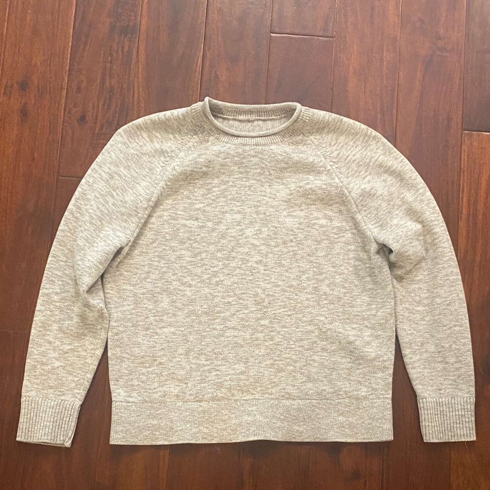 lululemon Light Gray/Tan Crewneck Sweater